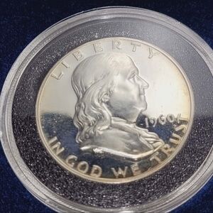 1960 Proof Silver Benjamin Half Dollar
